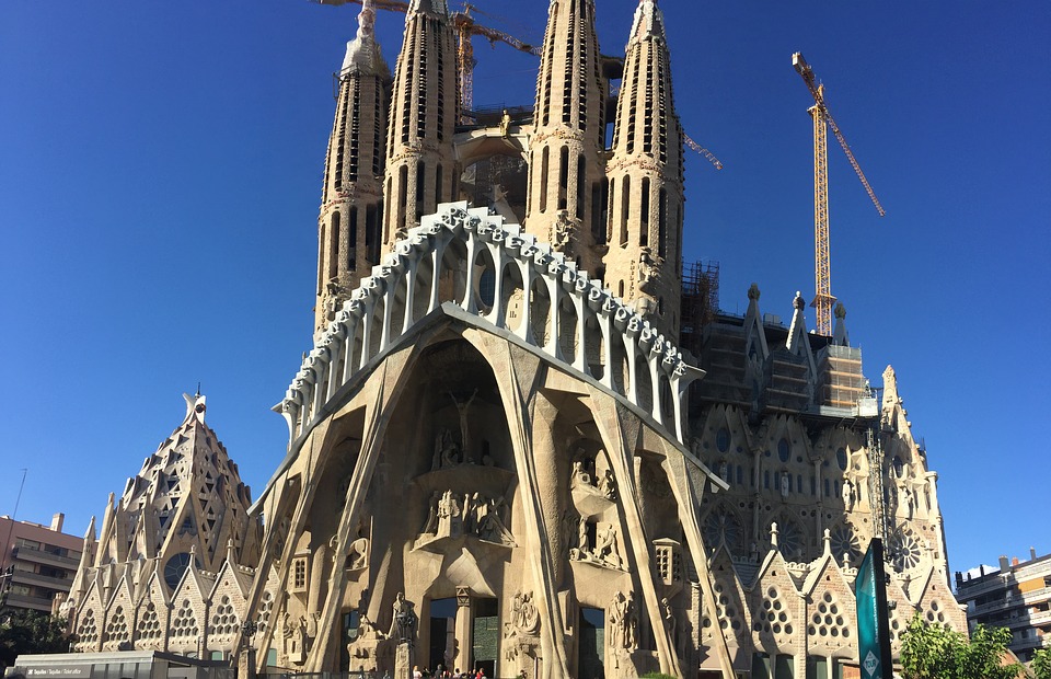 Templo de la Sagrada Familia, Barcelona, España 